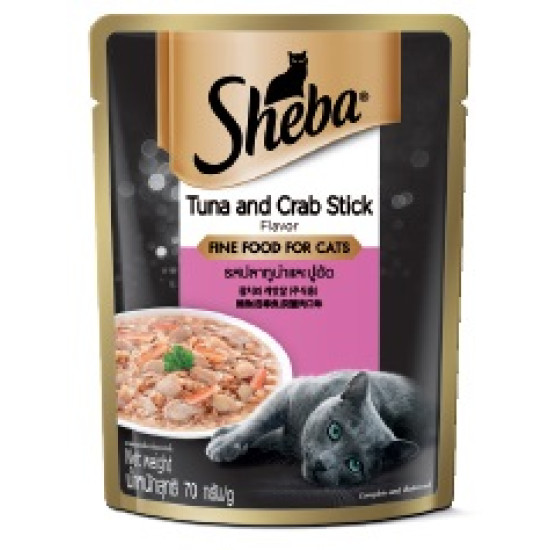 SHEBA (PCH) TUNA & CRAB STICK 70G