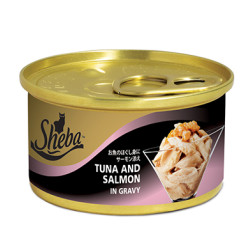 SHEBA (CAN) TUNA & SALMON IN GRAVY 85G SHEBA (CAN) TUNA & SALMON IN GRAVY 85G