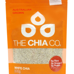 THE CHIA CO CHIA SEED WHITE 500G THE CHIA CO CHIA SEED WHITE 500G