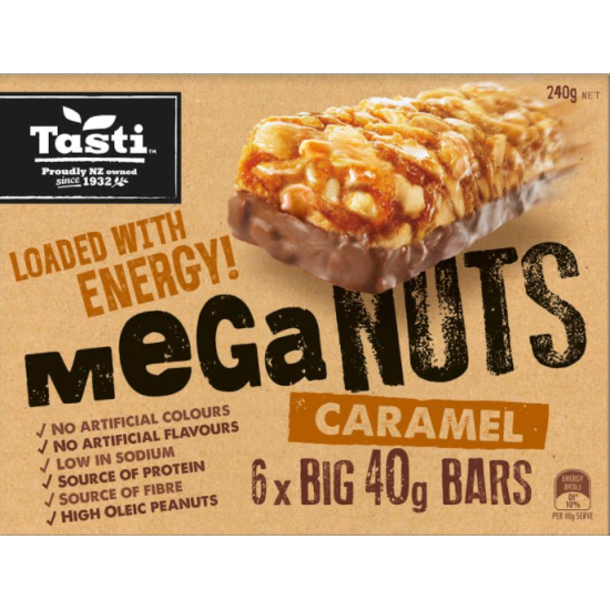 TASTI MEGANUTS CARAMEL 40GM*6