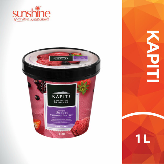 KAPITI WHIPPED SORBET SUMMER BERRIES 1L