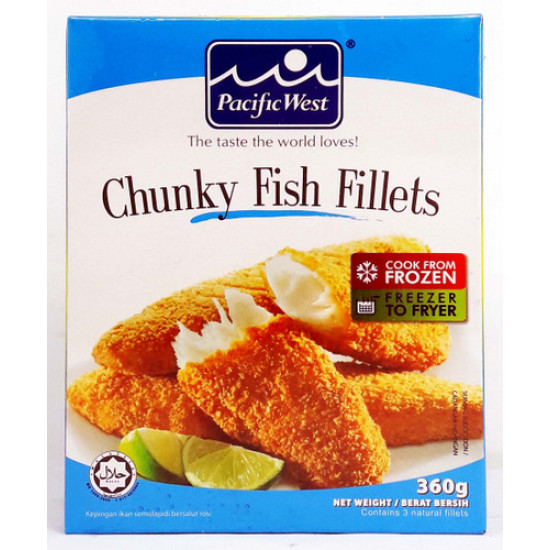 PACIFIC WEST CHUNKY FISH FILLETS 360G