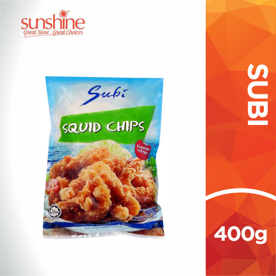 SUBI CURRY SQUID CHIPS 400G