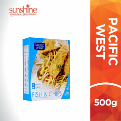 PACIFIC WEST FISH & CHIPS 500G PACIFIC WEST FISH & CHIPS 500G