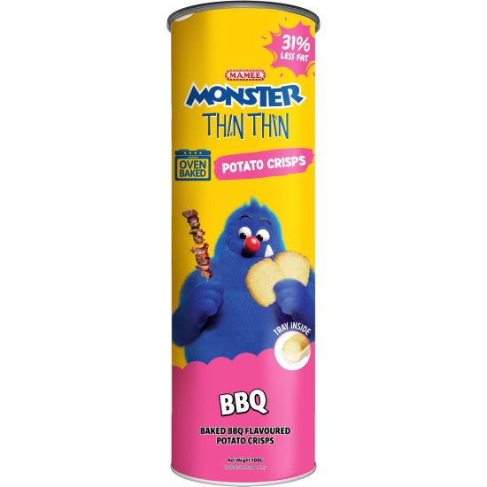 MAMEE MONSTER  THIN THIN POTATO CRISP BBQ