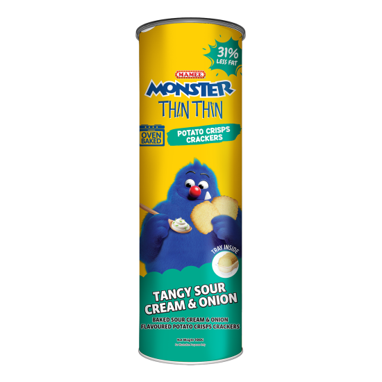 MAMEE MONSTER  THIN THIN POTATO CRISP SOUR CREAM &