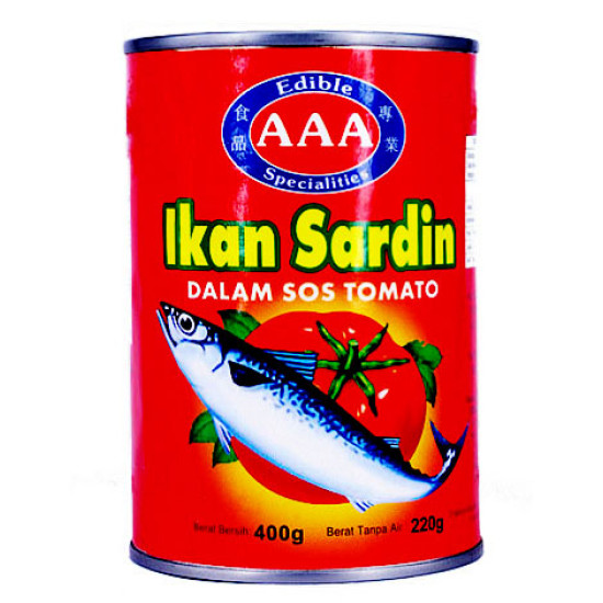 EDIBLE AAA SARDINES IN TOMATO SAUCE 425GM