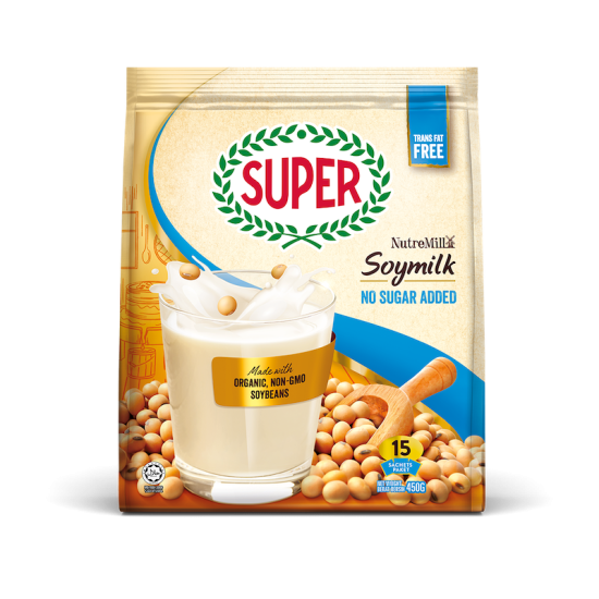 SUPER NUTREMILL SOYMILK NO SUGAR ADDED 35GM*15