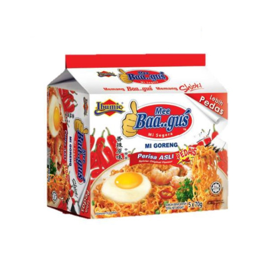 IBUMIE MEE BAAGUS GORENG PEDAS 70GM*5