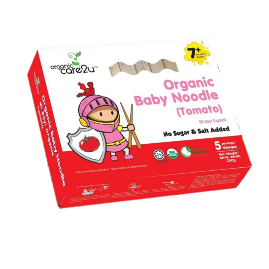 ORGANIC CARE2U BABY NOODLE TOMATO 200G