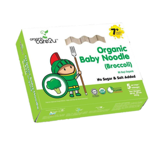 ORGANIC CARE2U BABY NOODLE BROCCOLI 200G