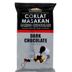 MERIAH DARK BAKING CHOCOLATE 200GM MERIAH DARK BAKING CHOCOLATE 200GM