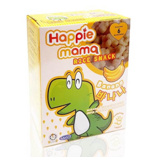 HAPPIE MAMA RICE SNACK-STRAWBERY 30G