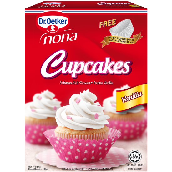 NONA CUPCAKES VANILLA 400GM