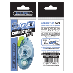 GRABBIT CORRECTION TAPE 5MMx8.5M 1PCS
