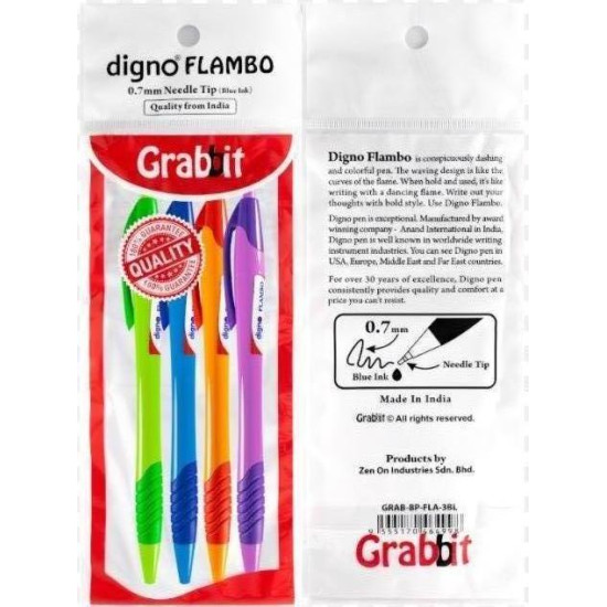 GRABBIT DIGNO FLAMBO BALL PEN 3BL+1