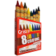 GRABBIT CRAYONS JUMBO 8PCS