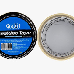 GRABBIT CIC MASKING TAPE 24MMx12YDx2ROLL GRABBIT CIC MASKING TAPE 24MMx12YDx2ROLL