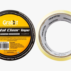 GRABBIT CIC CRYSTAL OPP TAPE 48MMx40YD GRABBIT CIC CRYSTAL OPP TAPE 48MMx40YD