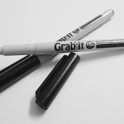 GRABBIT SHARPLINER PERMANENT MARKER BK 2PCS