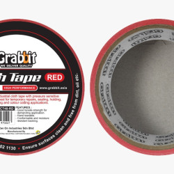 GRABBIT CLOTH TAPE 48MMx5YDx1ROLLS RED GRABBIT CLOTH TAPE 48MMx5YDx1ROLLS RED