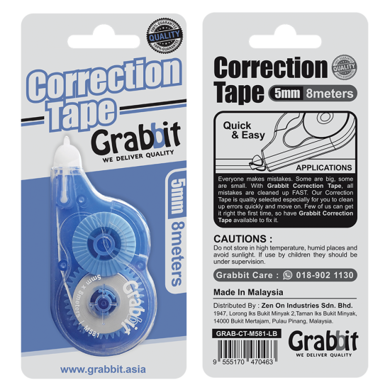 GRABBIT MDK CORRECTION TAPE L/BLUE