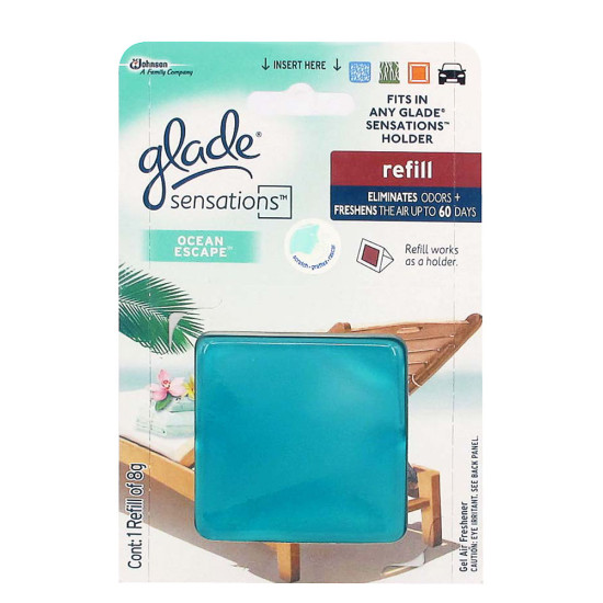 GLADE SENSATIONS REFILL OCEAN ESCAPE 8G