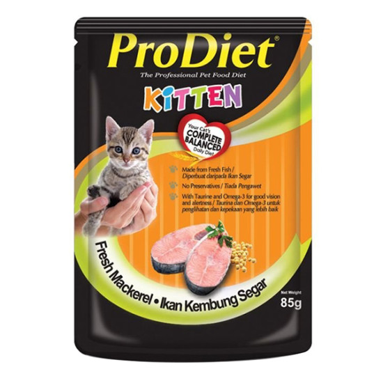 ProDiet KITTEN (POUCH) MACKEREL 85GM