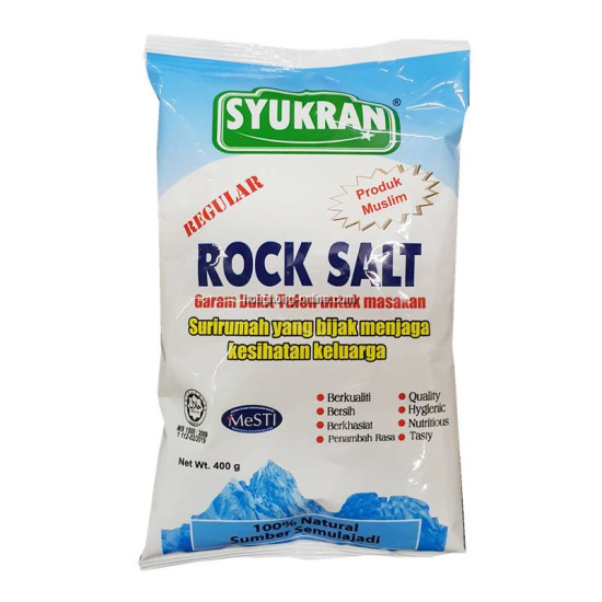 SYUKRAN ROCK SALT REGULAR 400G