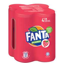 FANTA STRAWBERRY 320ML*4 FANTA STRAWBERRY 320ML*4