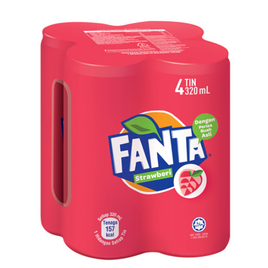 FANTA STRAWBERRY 320ML*4