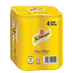 SCHWEPPES TONIC WATER 330ML*4 SCHWEPPES TONIC WATER 330ML*4