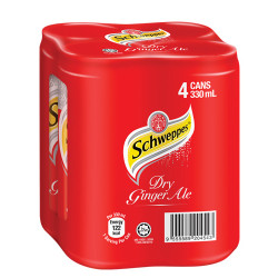 SCHWEPPES GINGER ALE 330ML*4 SCHWEPPES GINGER ALE 330ML*4