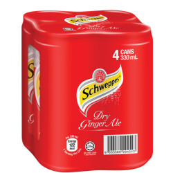 SCHWEPPES GINGER ALE 330ML*4 SCHWEPPES GINGER ALE 330ML*4