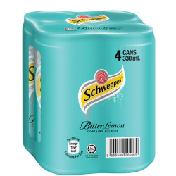 SCHWEPPES BITTER LEMON 320ML*4 SCHWEPPES BITTER LEMON 320ML*4