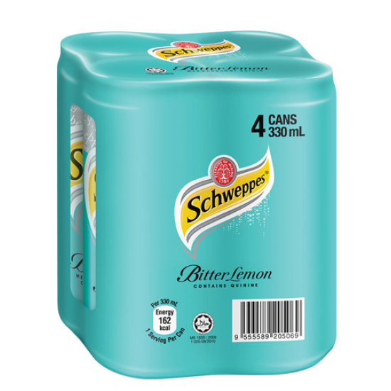 SCHWEPPES BITTER LEMON 320ML*4