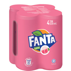 FANTA LYCHEE 320ML*4 FANTA LYCHEE 320ML*4