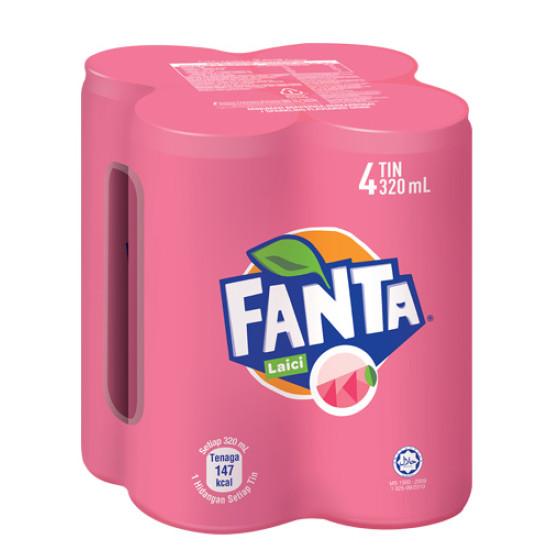 FANTA LYCHEE 320ML*4