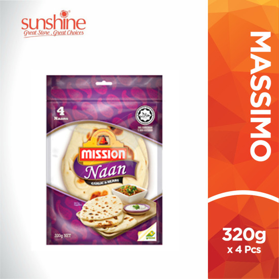 MISSION NAAN GARLIC & HERB 320GM*4