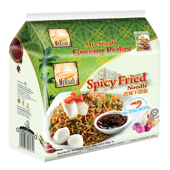 MYKUALI GORENG PEDAS 105GM*4