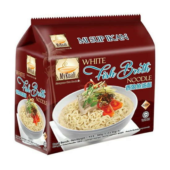 MYKUALI WHITE FISH BROTH NOODLE 380GM