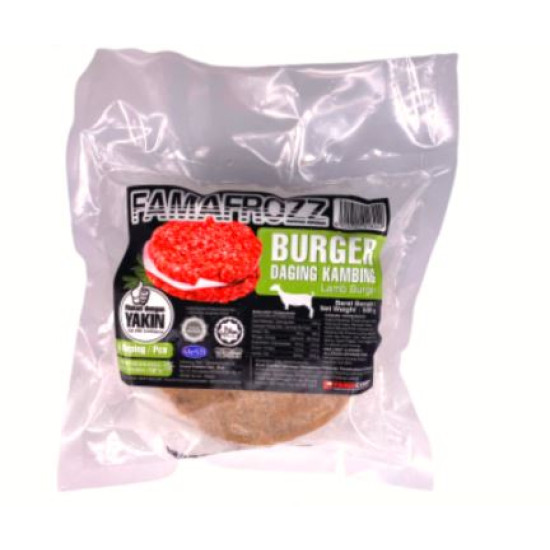 FAMAFROZZ BURGER DAGING KAMBING 500G