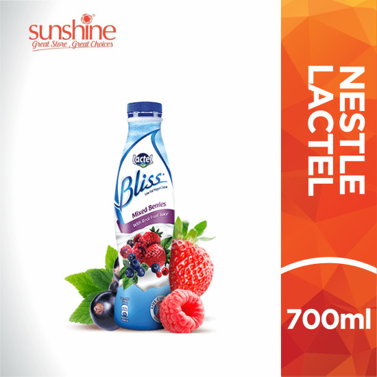 LACTEL BLISS YOGURT DRINK MIXED BERRIES 700ML