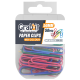 GRABBIT PAPER CLIPS 50MM ROUND MIX COL 50PCS