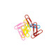 GRABBIT PAPER CLIPS 50MM ROUND MIX COL 50PCS