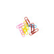 GRABBIT PAPER CLIPS 28MM ROUND MIX COL 120PCS