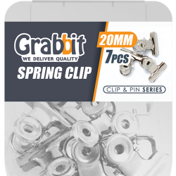 GRABBIT SPRING CLIP 20MM 7PCS GRABBIT SPRING CLIP 20MM 7PCS