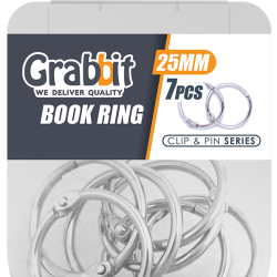 GRABBIT BOOK RING 25MM 7PCS GRABBIT BOOK RING 25MM 7PCS