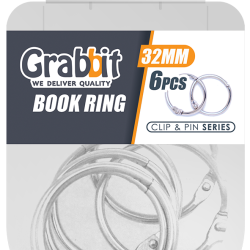 GRABBIT BOOK RING 32MM 6PCS GRABBIT BOOK RING 32MM 6PCS