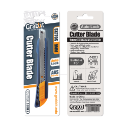 GRABBIT 9MM AUTO-LOCK PLASTIC SNAP-OFF BLADE CUTTE